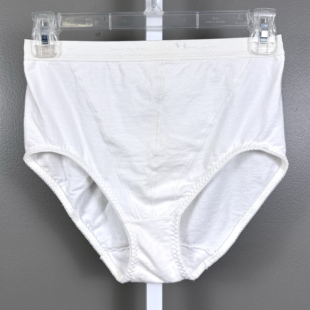 Vintage Hanes Her Way Panties Size XL Brief Shapers NWOT Firm 0318 Panty White